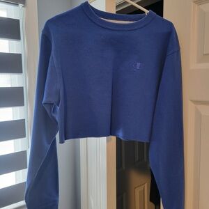 Champion Women's Vibrant Blue Crew Neck Sweater